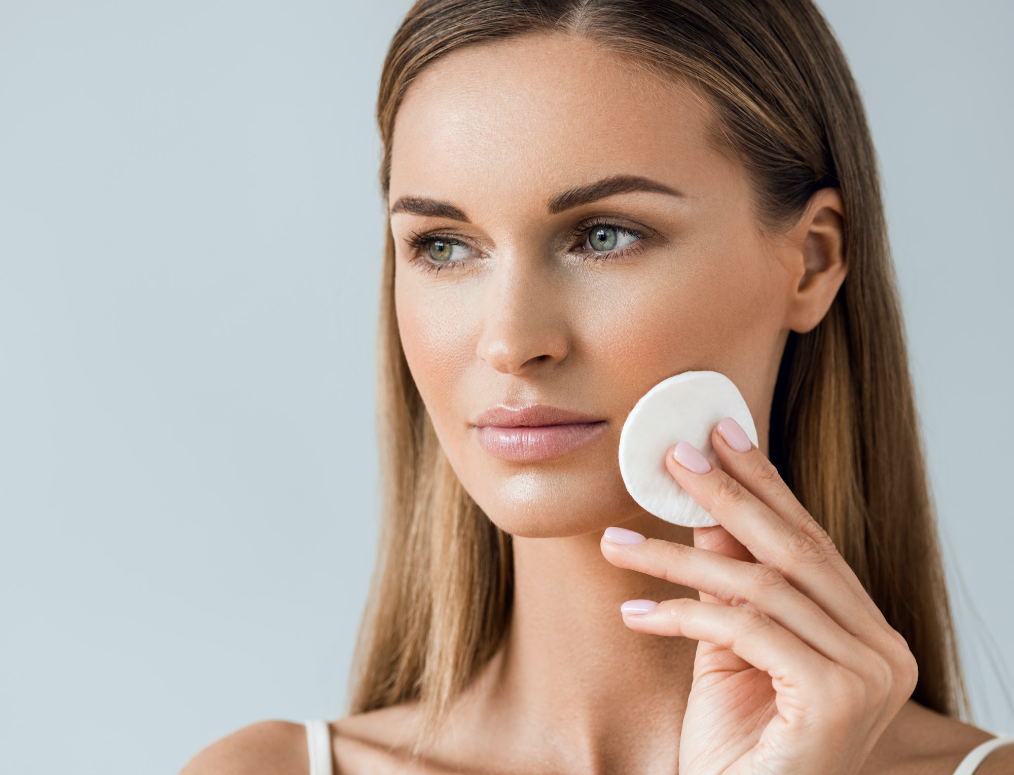 Cuidado de la piel mujer cara piel sana belleza